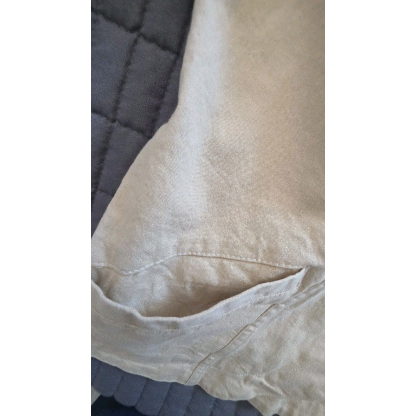 Nwt Denim & Co. Canvas Jacket W/ Embroidered Cuffs- Medium — image 7 of 8